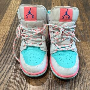 Nike Kids Sneakers - Teal and Pink